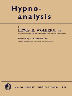 cover image of Hypnoanalysis